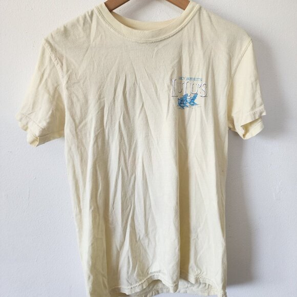 Lucy Buffett Lulus Restaurant Comfort Colors Graphic Shirt Small Yellow - Picture 6 of 7